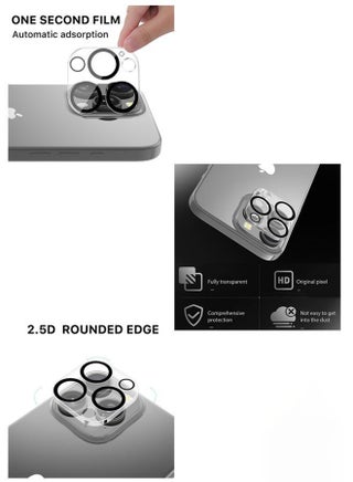 2 in 1 Apple iPhone 16 Pro Max Protection Pack - Anti-Peeping Privacy Glass Screen Protector & Camera Lens Protector, Premium Edge-to-Edge, High Transparency, Anti-Explosion, Easy Installation - view 2